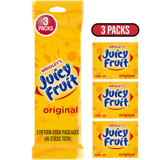 Wrigley's JUICY FRUIT Chewing Gum Value Pack