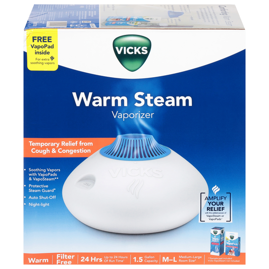 Vicks Warm Steam Medium-Large Room Size Vaporizer