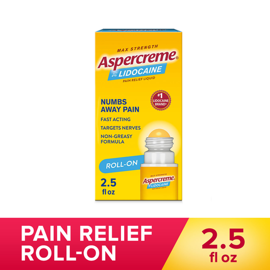 Aspercreme Lidocaine Pain Relief Roll-On