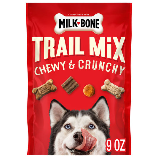Milk-Bone Trail Mix With Real Beef & Sweet Potato, Crunchy & Chewy Dog Treats