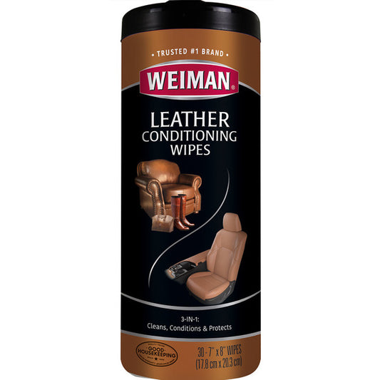 Weiman Leather Cleaning & Conditioning Wipes