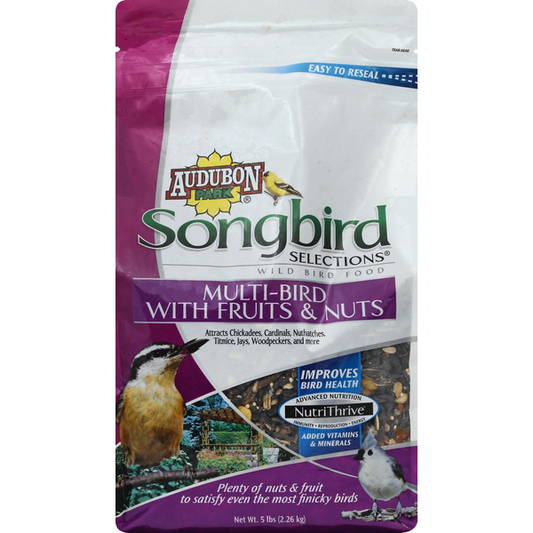 Audubon Park Wild Bird Food, Multi-Bird with Fruits & Nuts