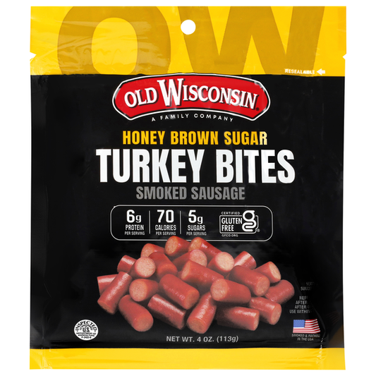 Old Wisconsin Smoked Sausage Honey Brown Sugar Turkey Bites