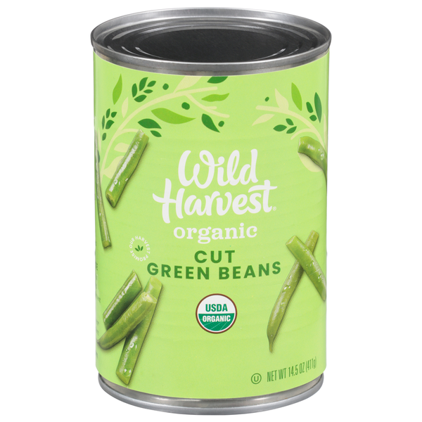 Wild Harvest Green Beans, Organic, Cut