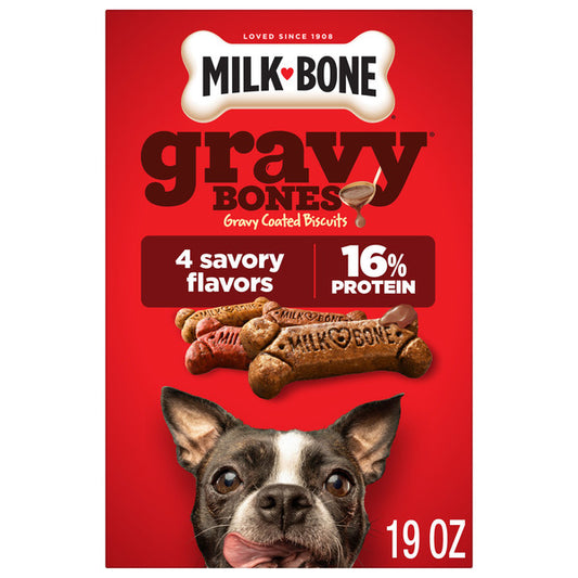 Milk-Bone GravyBones Dog Biscuits, Small Dog Treats