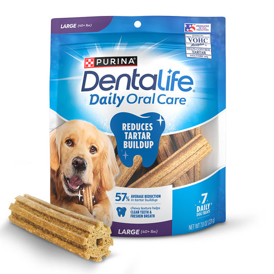 Purina DentaLife Dentalife Daily Oral Care Chicken Flavor Large Breed Dog Dental Chews