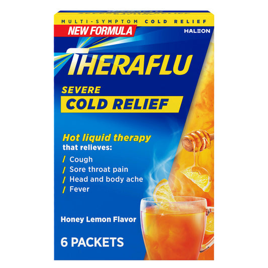 Theraflu Severe Cold Relief Honey Lemon Powder Packets