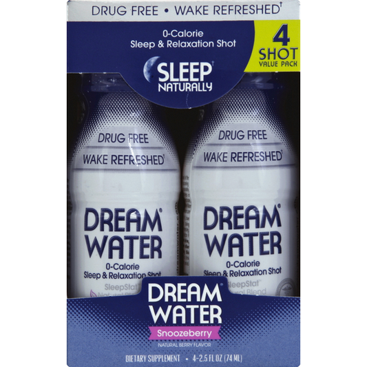Dream Water Sleep & Relaxation Shot, Snoozeberry, Value Pack