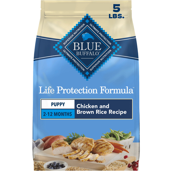 Blue Buffalo Life Protection Formula Puppy Dog Food, Chicken & Brown Rice