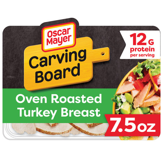 Oscar Mayer Carving Board Oven Roasted Turkey Breast Sliced Deli Sandwich Lunch Meat