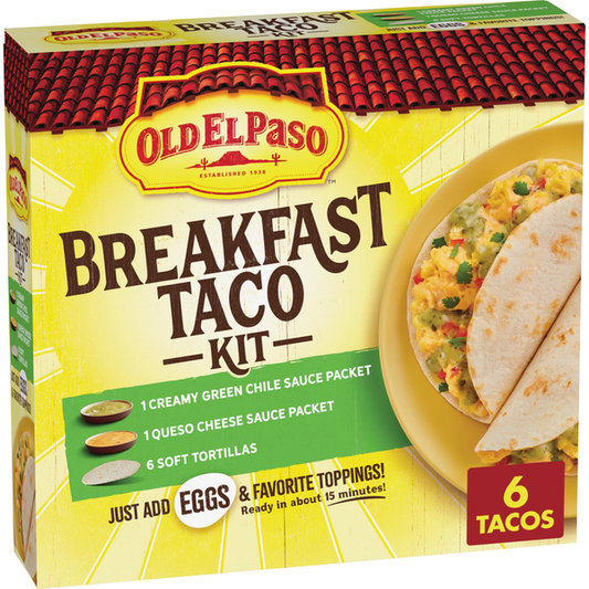 Old El Paso Breakfast Taco Kit with Sauces and Soft Tortillas