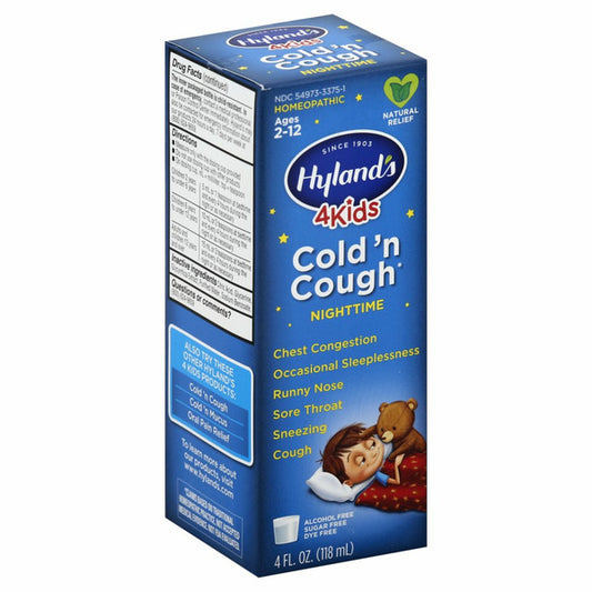 Hyland's 4 Kids Homeopathic Cold & Cough Nighttime Relief Syrup