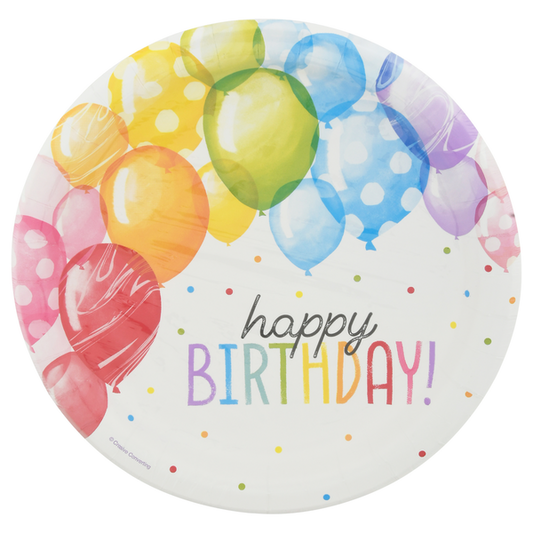 Party Creations Plates, Balloon Bash, Happy Birthday