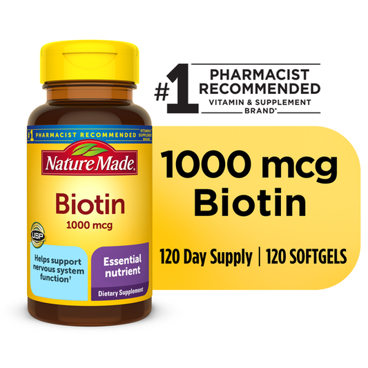 Nature Made Biotin 1000 mcg Softgels