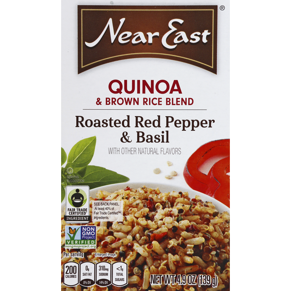 Near East Quinoa & Brown Rice Blend, Roasted Red Pepper & Basil