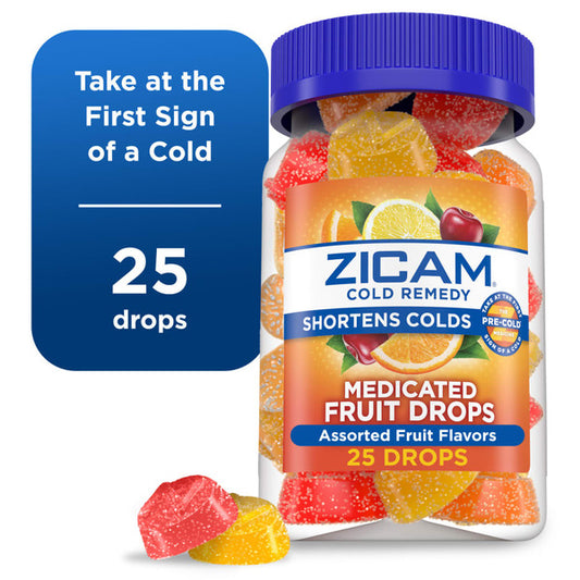 Zicam Cold Remedy Zinc Medicated Fruit Drops