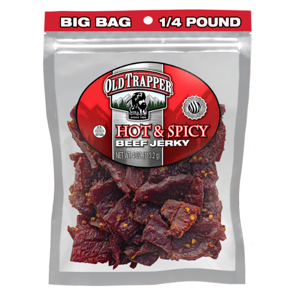 Old Trapper Hot & Spicy Beef Jerky