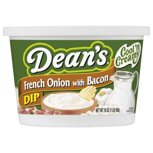 DEAN'S French Onion with Bacon Dip 16 oz, Refrigerated Dairy Dip