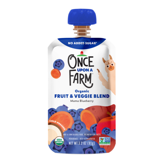 Once Upon a Farm Mama Blueberry Organic Kids Snack Pouch