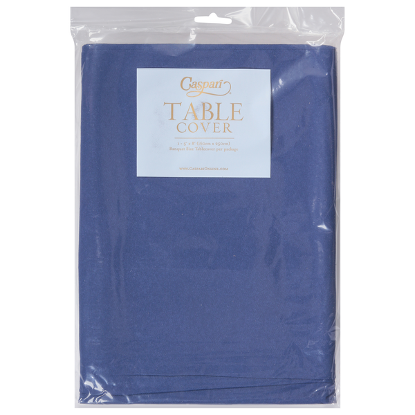 Caspari Table Cover, Paper Linen, Oriental Blue