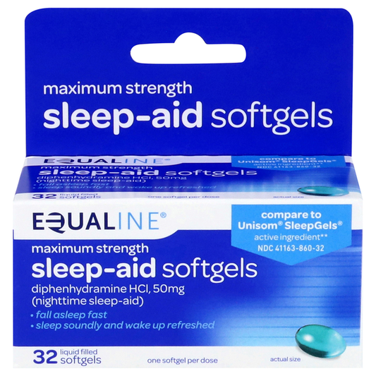 Equaline Softgels Maximum Strength 50 mg Sleep-Aid