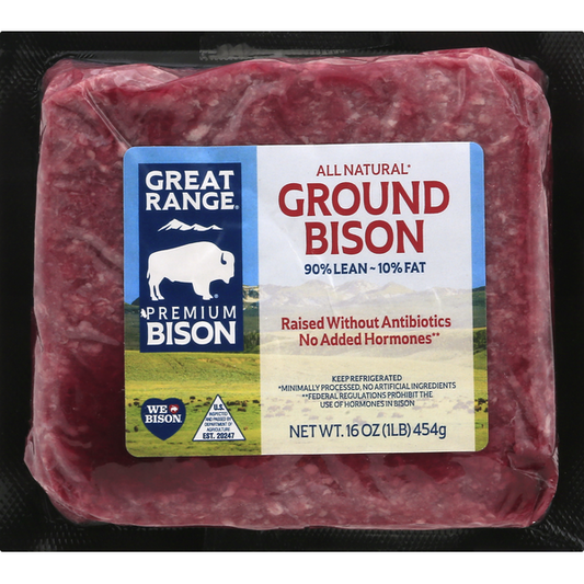 Great Range Bison Bison, Ground, 90%/10%