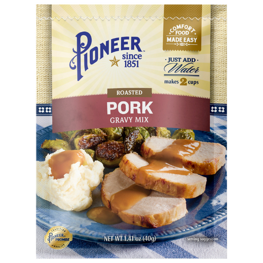 Pioneer Gravy Mix, Pork Gravy, Roasted