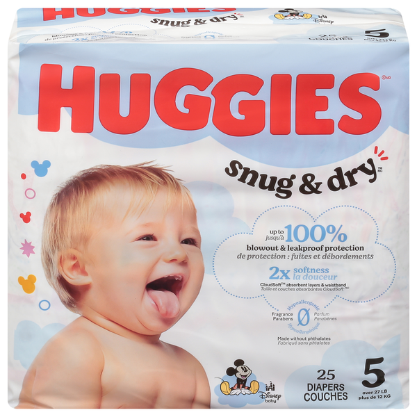 Huggies Size 5 Diapers (27+ lbs (12+ kg))