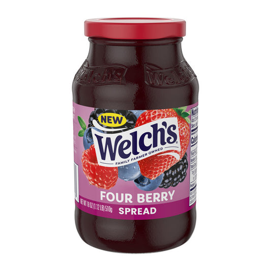 Welch's Four Berry Spread, 18 oz Jar