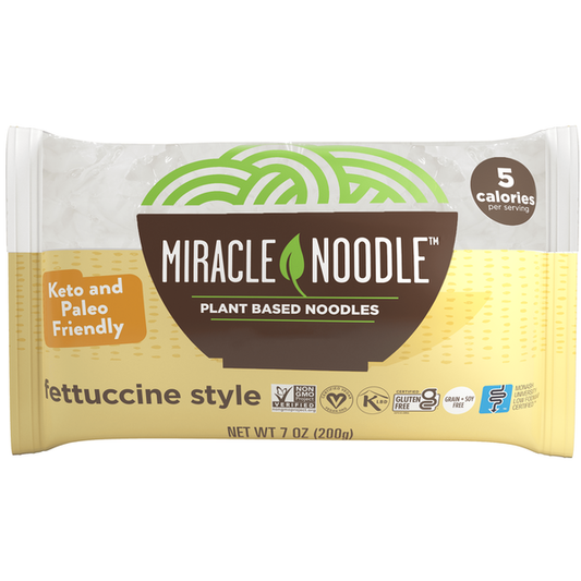 Miracle Noodle One Gram Net Carbs, Gluten Free Shirataki Pasta, Fettuccine