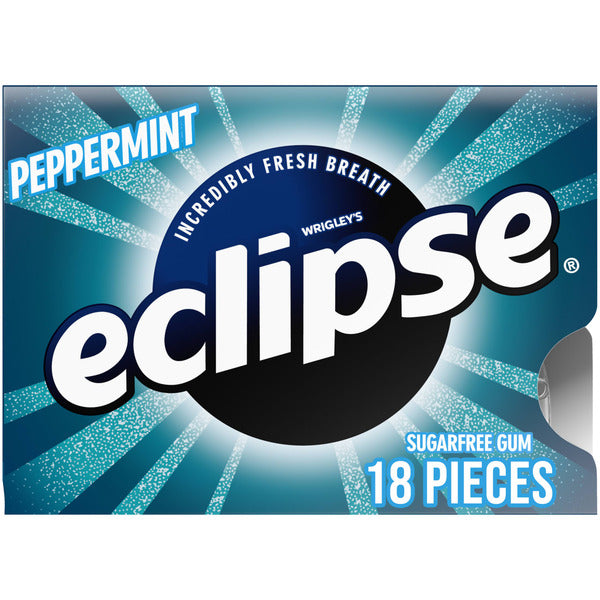 Eclipse Peppermint Sugar Free Chewing Gum Single Pack 18 Piece