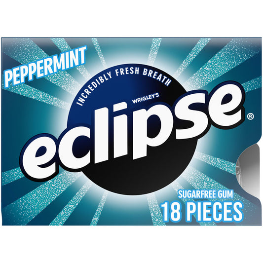 Eclipse Peppermint Sugar Free Chewing Gum Single Pack 18 Piece