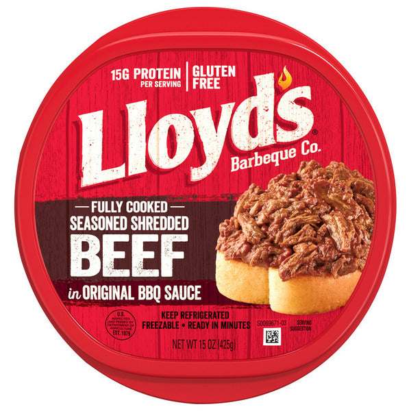 LLOYD'S Seasoned And Shredded Beef In Original Bbq Sauce