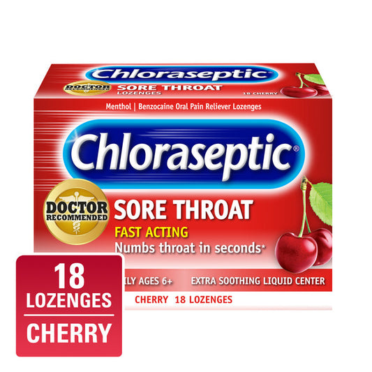 Chloraseptic Sore Throat Lozenges Cherry
