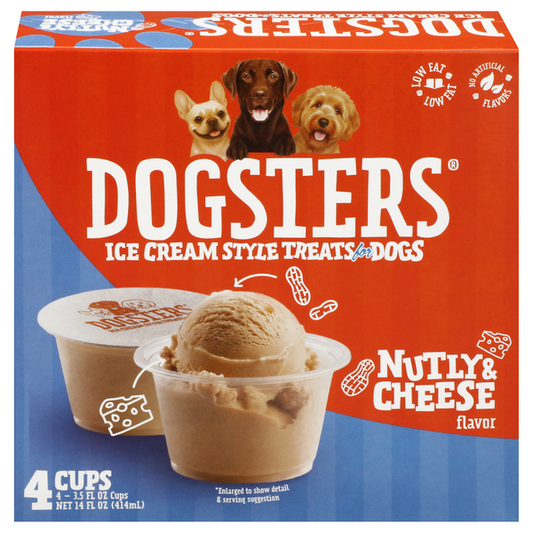 Dogster's® Ice Cream Style Treats for Dogs, Nutly & Cheese