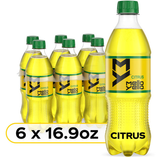 Mello Yello Citrus Flavored Soda Soft Drinks