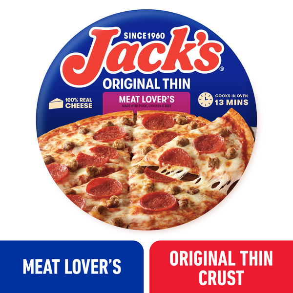 Jack's Original Thin Crust Meat Lover's Pizza