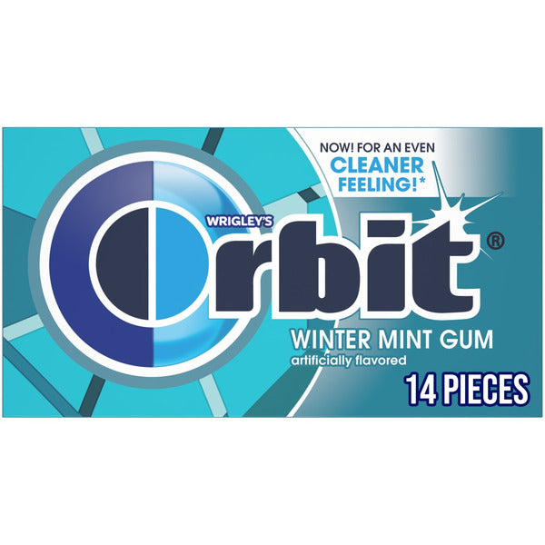 Orbit Wintermint Sugar Free Chewing Gum Single Pack