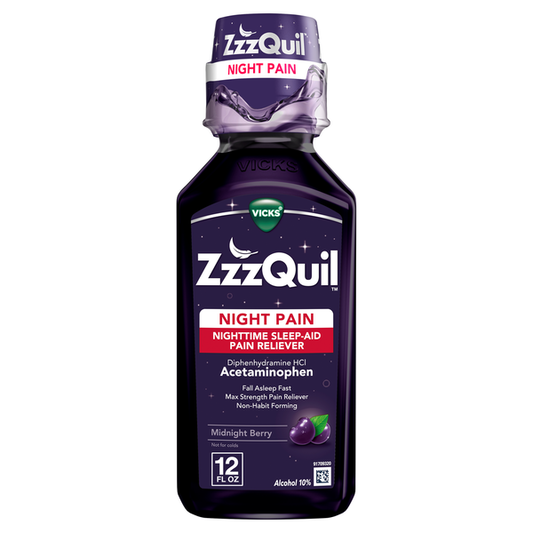Vicks ZzzQuil Nighttime Pain Relief Sleep Aid Liquid
