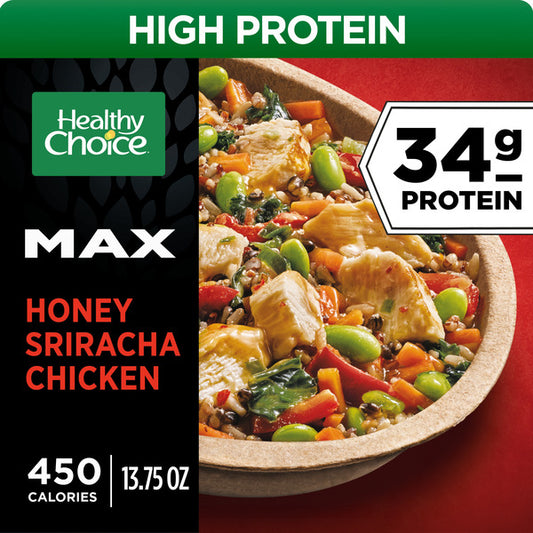 Healthy Choice MAX Protein Bowl Honey Sriracha Chicken, Frozen Meal