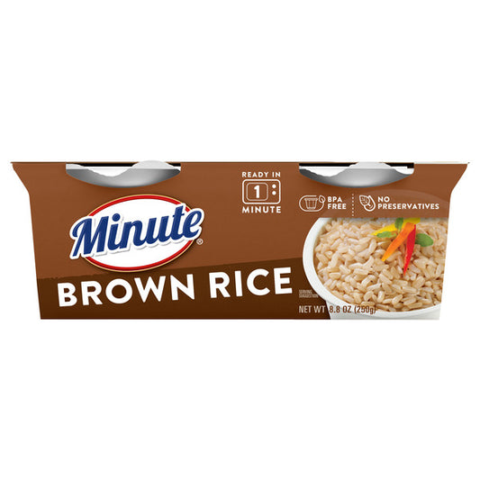Minute Rice Ready-To-Eat Brown Rice, Microwaveable Rice Cups