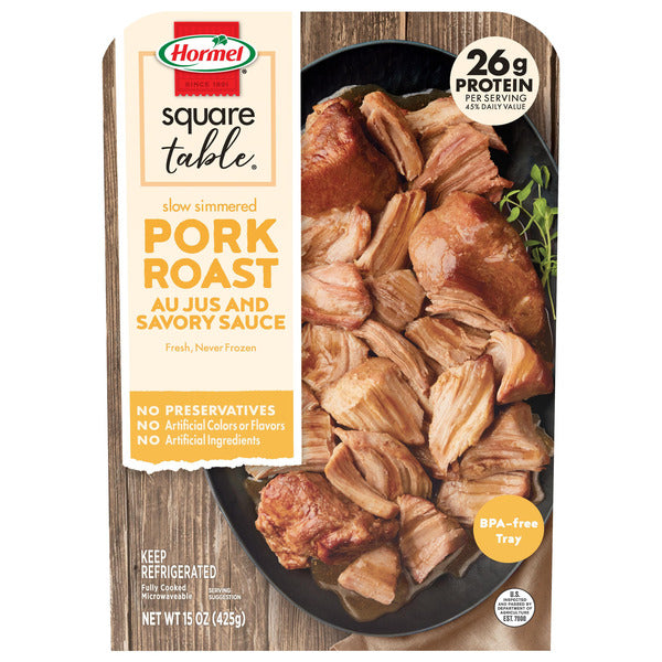 Hormel Square Table Slow Simmered Pork Roast Au Jus and Savory Sauce