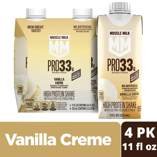 MUSCLE MILK Pro Ultra-Filtered Milk Vanilla Creme High Protein Shake Multipack