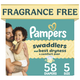 Pampers Swaddlers Diapers, Size S5