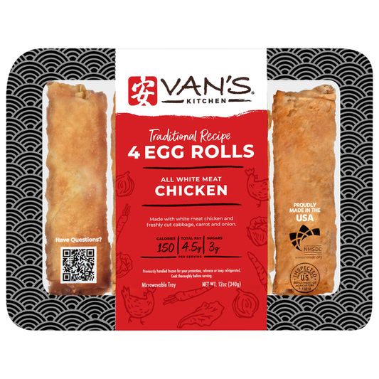 Van's Kitchen Traditional Recipe Chicken Egg Rolls