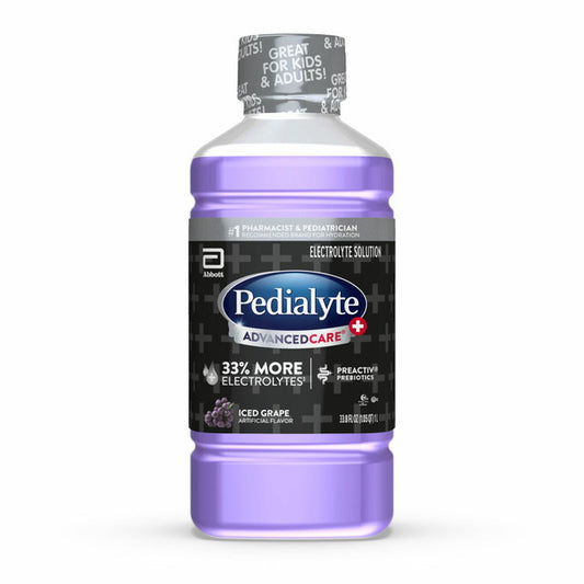 Pedialyte AdvancedCare Plus Electrolyte Solution, Iced Grape