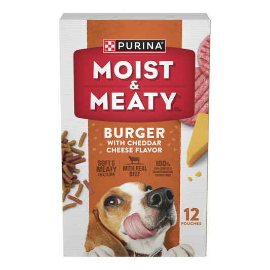 Purina Moist & Meaty Moist and Meaty Burger With Cheddar Cheese Flavor Dry Soft Dog Food es