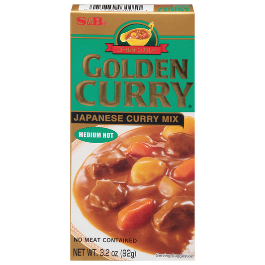 S&B Foods Golden Curry Japanese Curry Mix, Medium Hot