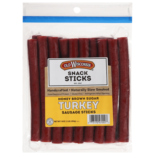 Old Wisconsin Honey Brown Sugar Turkey Snack Sticks