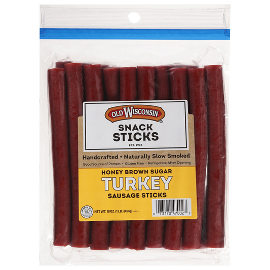 Old Wisconsin Honey Brown Sugar Turkey Snack Sticks